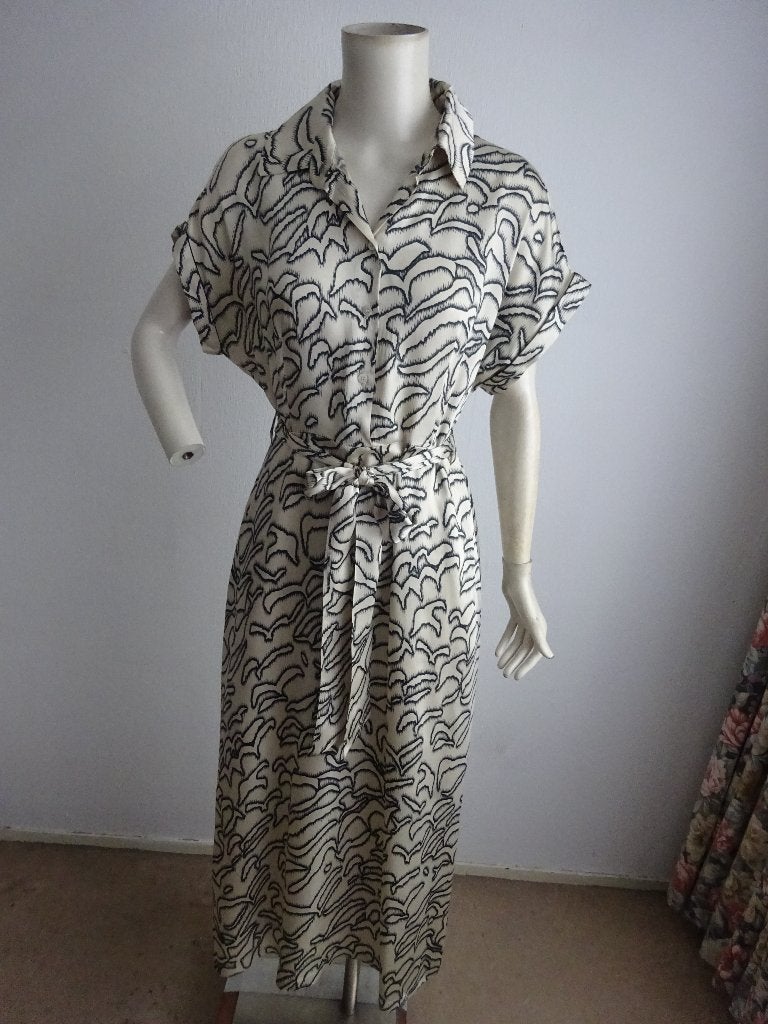 Vanilia midi jurk mt 44, Kleding | Dames, Jurken, Overige kleuren, Verzenden, Vanilia, Maat 42/44 (L)