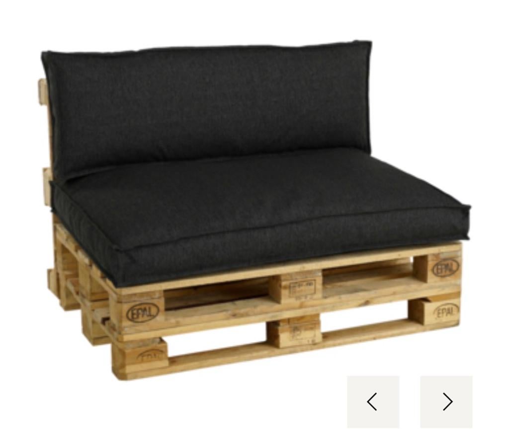 Nieuw 1x of 2x palletkussenset zwart Hidde Karwei, Ophalen, Zo goed als nieuw