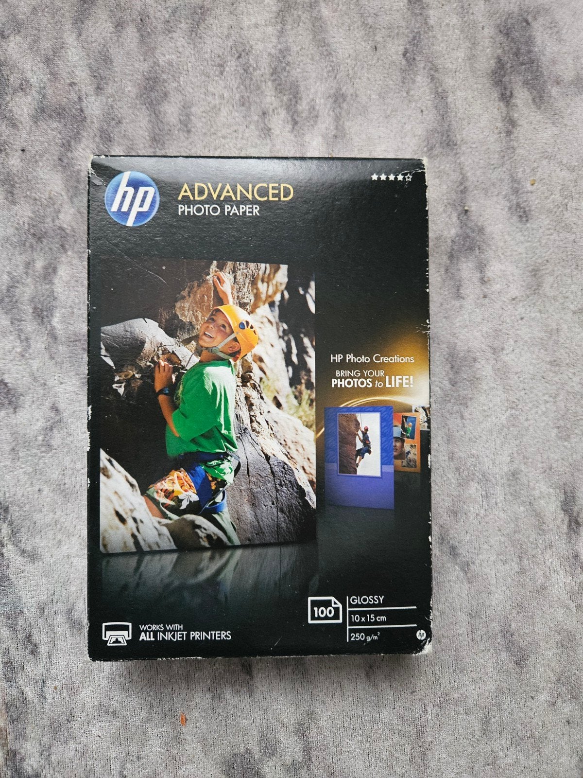 HP Advanced Fotopapier Glanzend 10x15 cm 100 vel, Nieuw, Ophalen of Verzenden, HP, Fotopapier