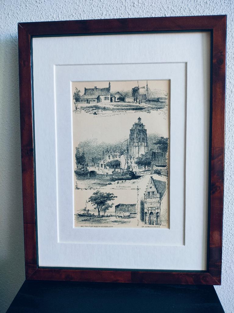 Craandijk Litho Goedereede Sommelsdijk Den Biersum 1880 (89), Ophalen of Verzenden