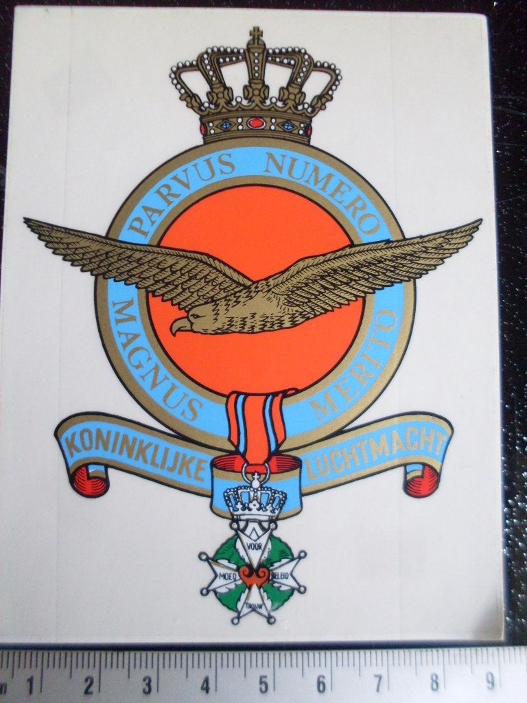 ruit sticker koninklijke luchtmacht KLu, Verzenden, Zo goed als nieuw, Bedrijf of Vereniging