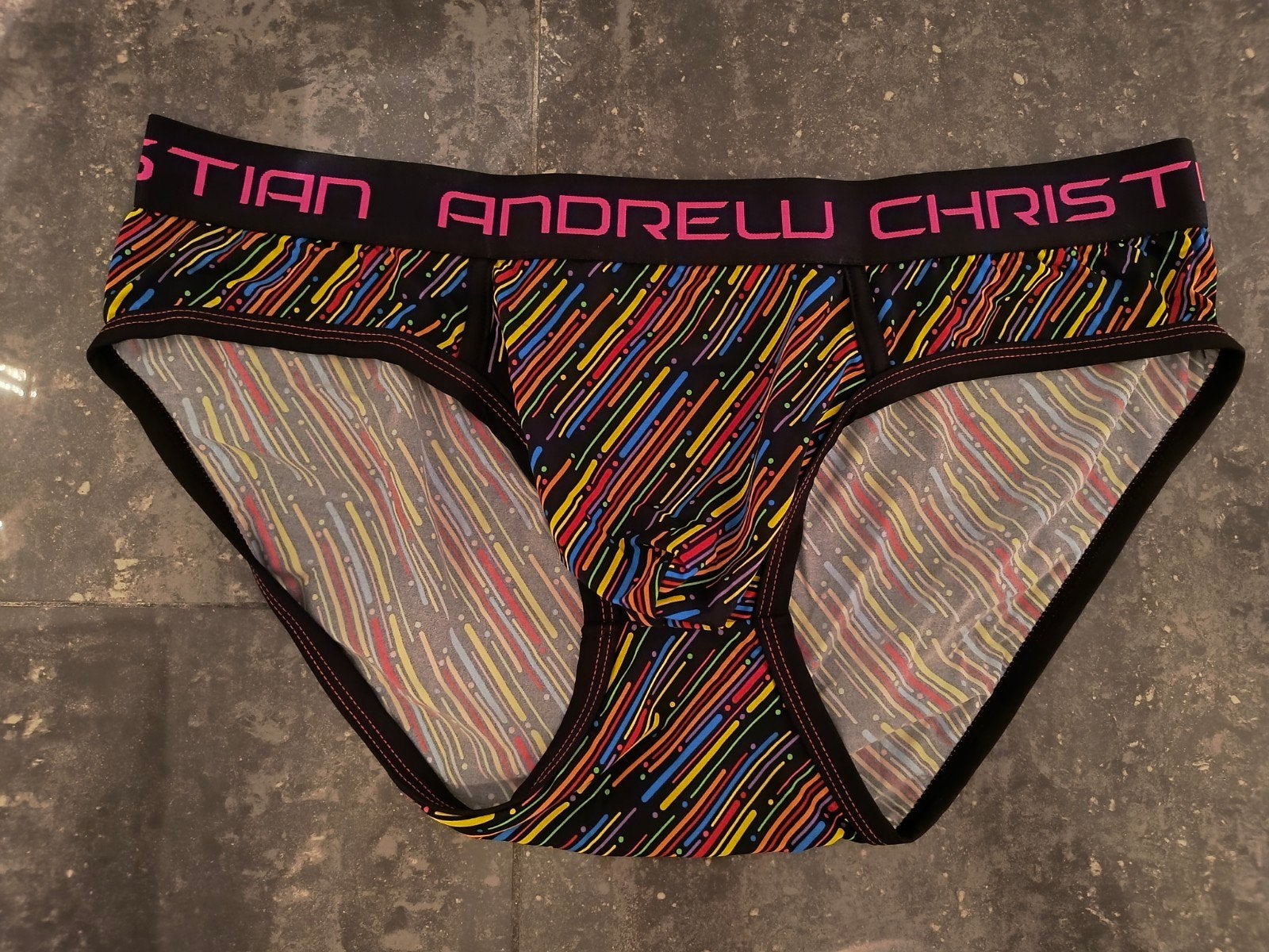 Maat L | Andrew Christian Zwarte Gekleurde Heren Slip, Kleding | Heren, Verzenden, Zwart, Andrew Christian, Slip