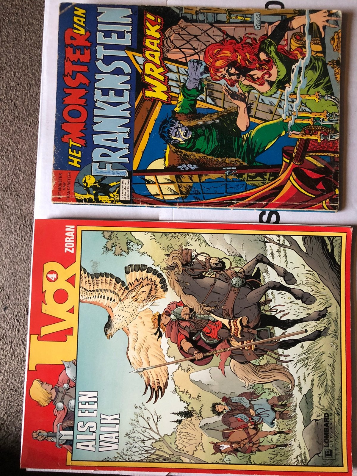2 stripboeken: Het Monster van Frankenstein & Thor, Boeken, Meerdere stripboeken, Ophalen, Gelezen
