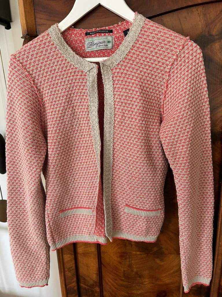 Jasje maat 1 (36) maison scotch, Oranje, Ophalen of Verzenden, Zo goed als nieuw, Jasje