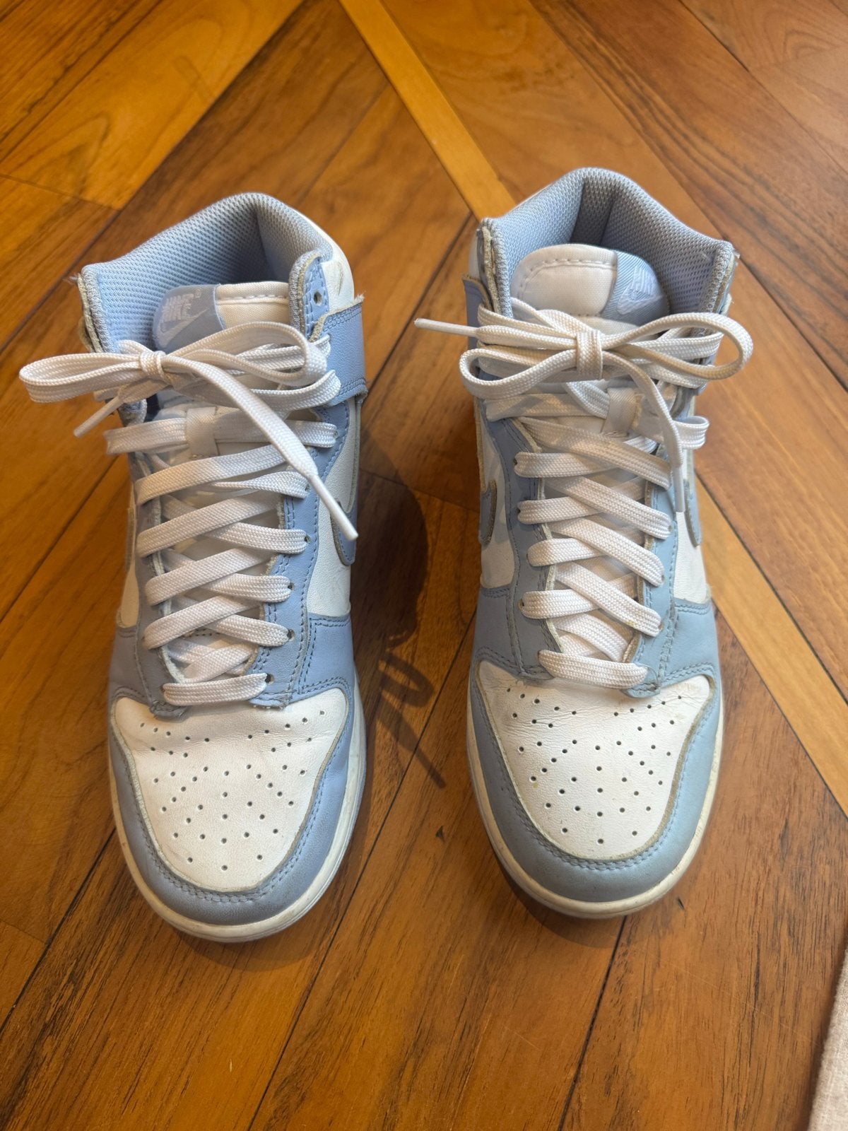 Nike Dunk High 'Football Grey' - Maat 36.5, Ophalen of Verzenden, Gedragen, Blauw, Sneakers of Gympen