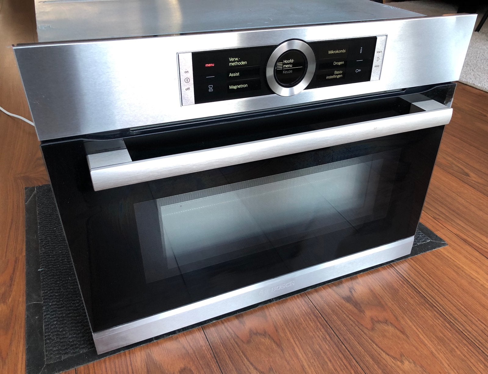 LUXE BOSCH SERIE 8 COMBI OVEN MAGNETRON EN GRILL, Witgoed en Apparatuur, Ophalen, Zo goed als nieuw, Oven met grill, Minder dan 45 cm