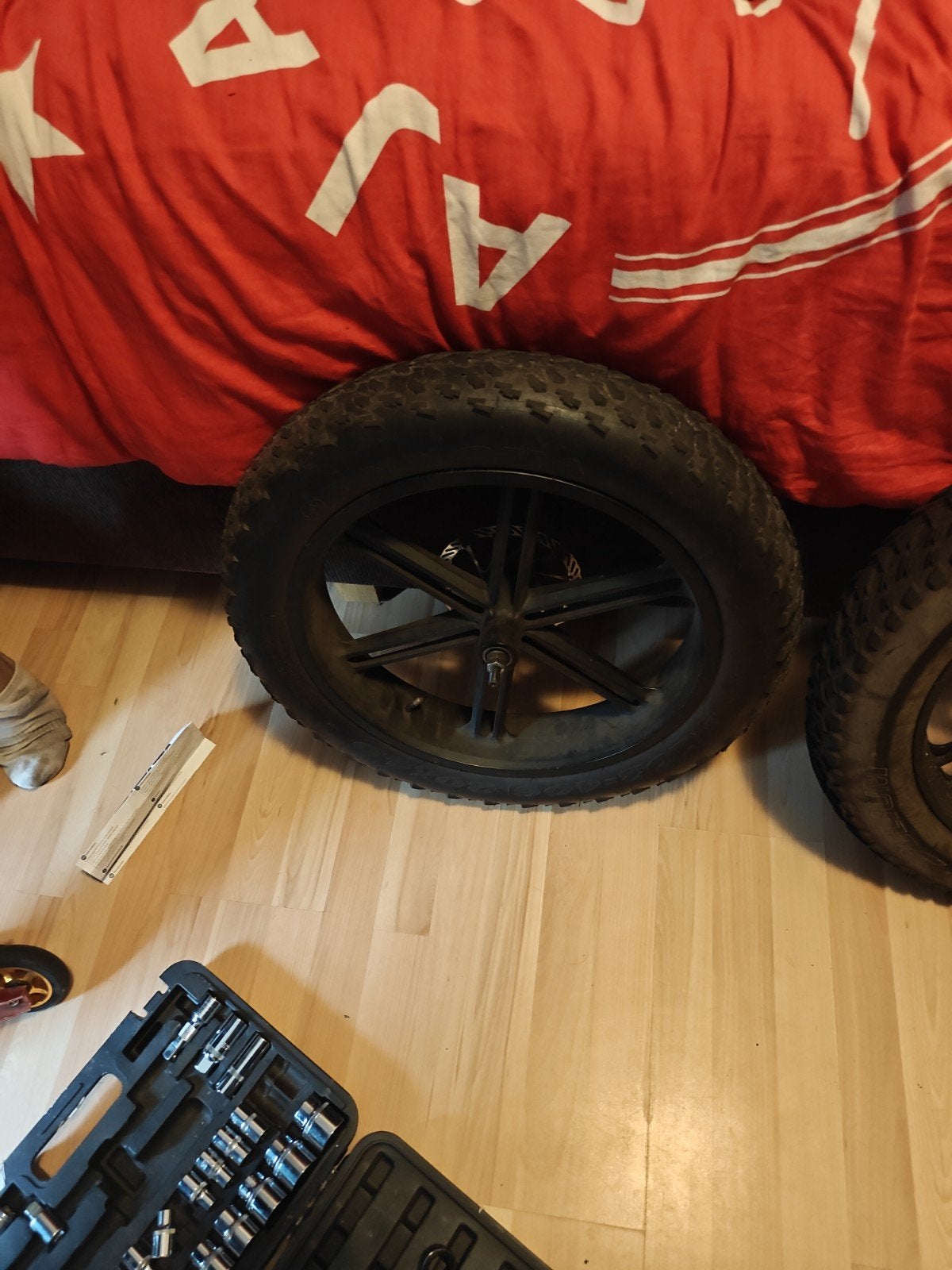 Fietswiel met band - Gebruikt, Wiel, Gebruikt, Ophalen of Verzenden, Aluminium