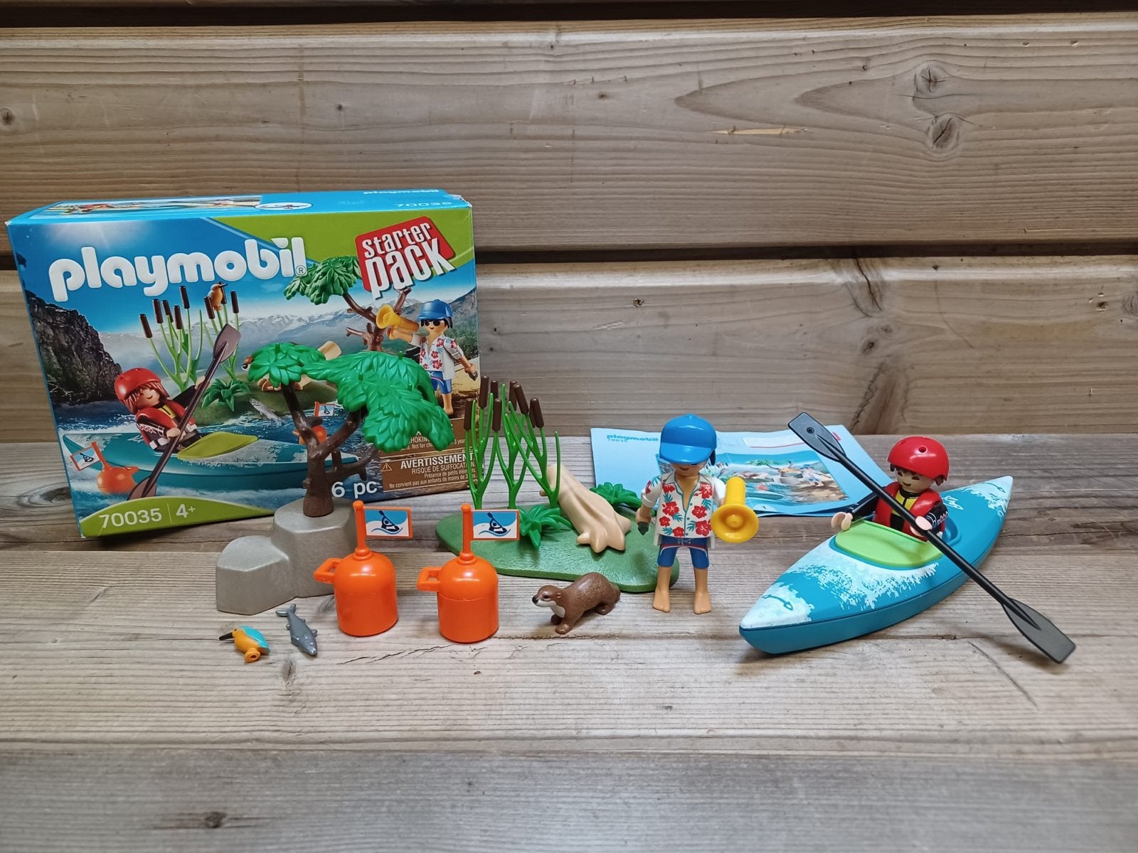 Playmobil Starter Pack Kanoër met Otter 70035, Kinderen en Baby's, Ophalen of Verzenden, Zo goed als nieuw, Complete set