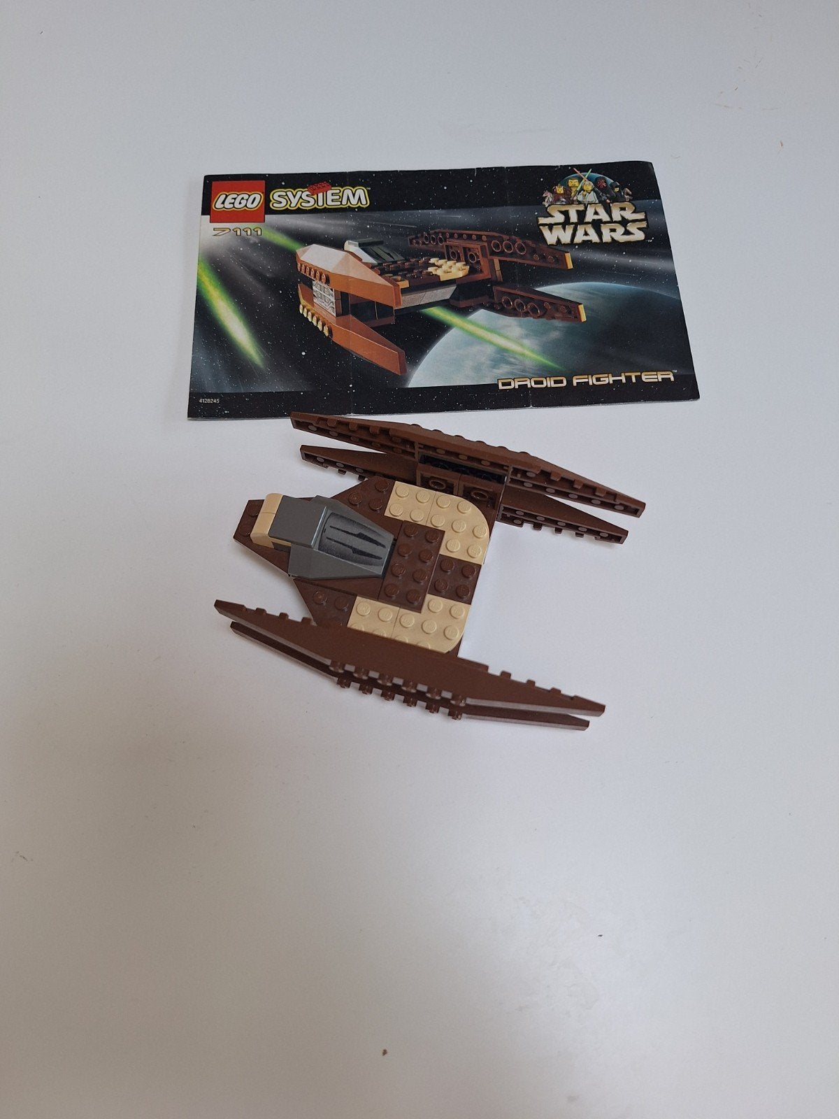 Lego Star Wars Droid Fighter 7111 met instructies, Gebruikt, Star Wars, Verzenden, Lego