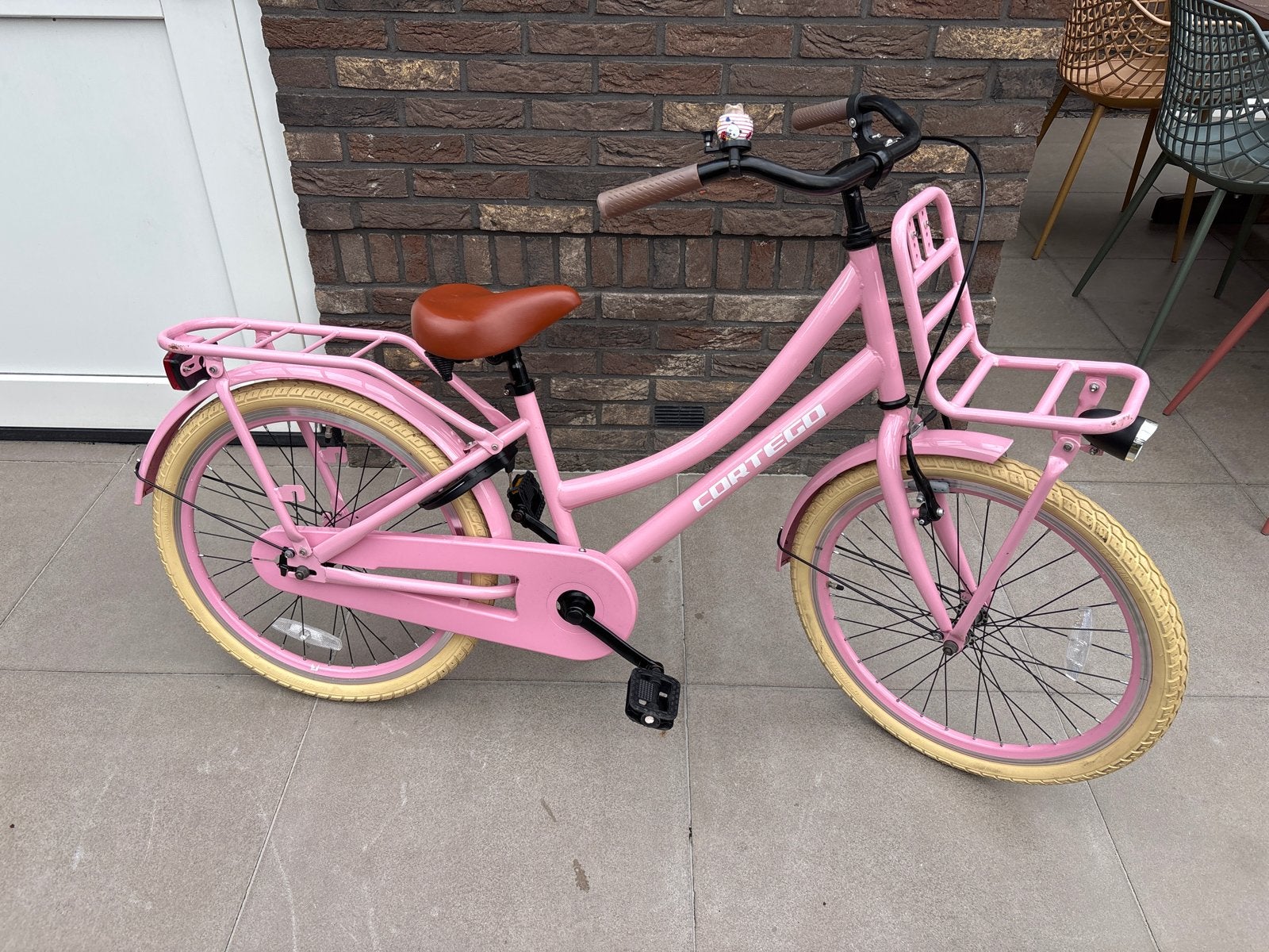 Cortego meisjesfiets 22 inch - 6-8 jaar(lengte 130-140cm), Fietsen en Brommers, Ophalen, Terugtraprem, 22 inch, Gebruikt