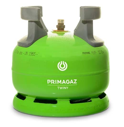 2 Primagaz Twiny propaangasfles 5 kg, Ophalen of Verzenden, Gebruikt