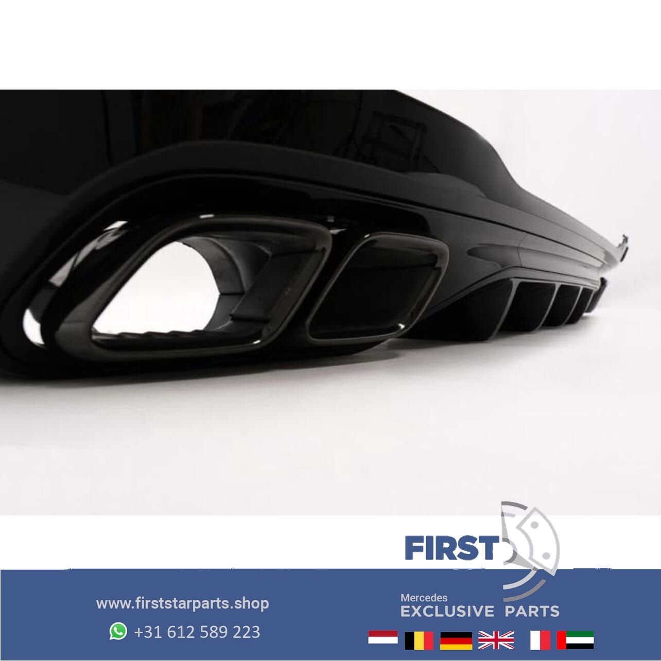 W206 S206 C63s AMG DIFFUSER + UITLAAT SIERSTUKKEN C63 voor M, Gebruikt, -, Ophalen of Verzenden, -