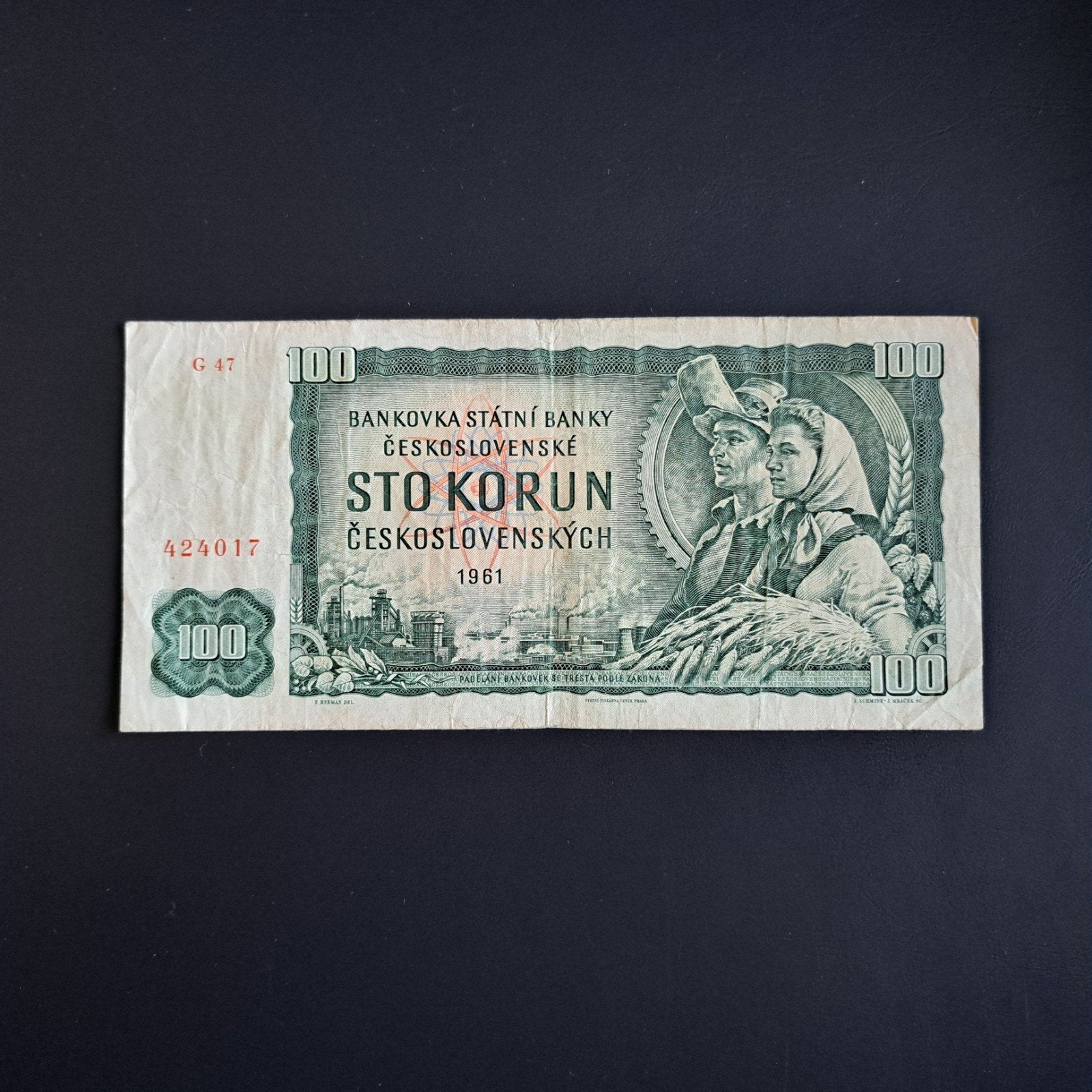 100 kronen Tsjecho-Slowakije #013, Ophalen of Verzenden, Overige landen, Los biljet