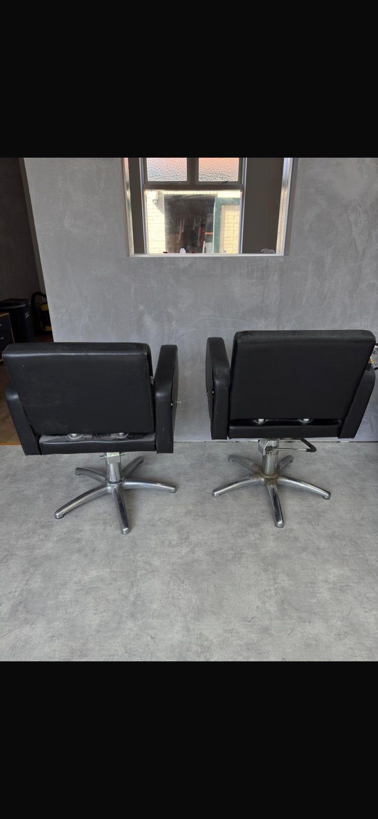 kapper stoelen, Ophalen of Verzenden, Gebruikt, Twee