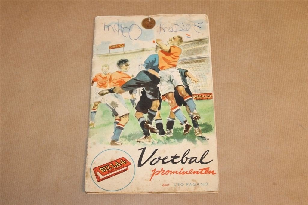 Plaatjesalbum - Rizla - Voetbal Prominenten - ca 1955, Ophalen of Verzenden, Gebruikt, Buitenlandse clubs, Poster, Plaatje of Sticker