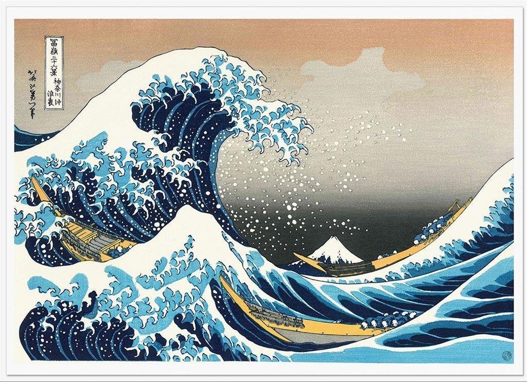 The Great Wave Ukiyo-e Japanse Kunst Poster Hokusai, Verzenden