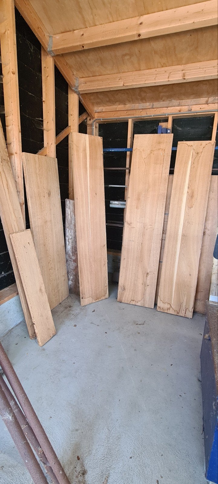 Zwaar eiken planken 3,5 cm dik en tafelblad 115x170=4cm dik, Doe-het-zelf en Verbouw, Hout en Planken, Ophalen, 25 tot 50 mm, Eiken