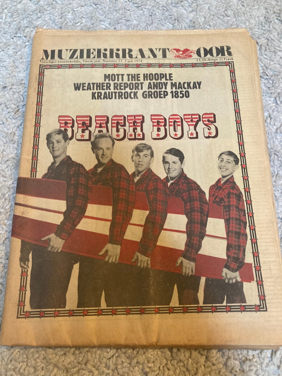 Muziekkrant OOR 1974 KRAFTWERK Weather Report GROUP 1850, Ophalen of Verzenden, Muziek, Film of Tv