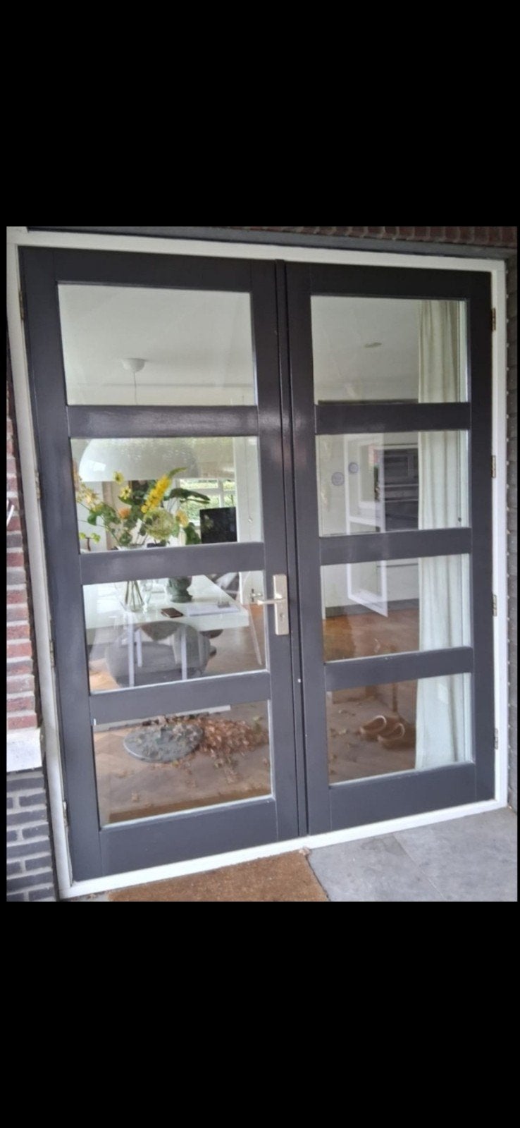 tuindeuren 3 punt sluitwerk zonder kozijn, Ophalen, Hout, 120 cm of meer, 215 cm of meer
