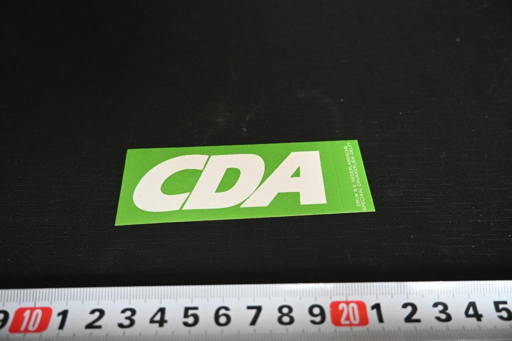 sticker Politiek CDA, Ophalen, Zo goed als nieuw