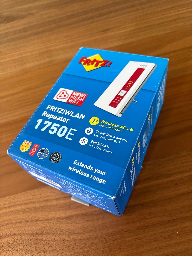 Fritz! WLAN repeater 1750E, Computers en Software, Ophalen of Verzenden, Zo goed als nieuw