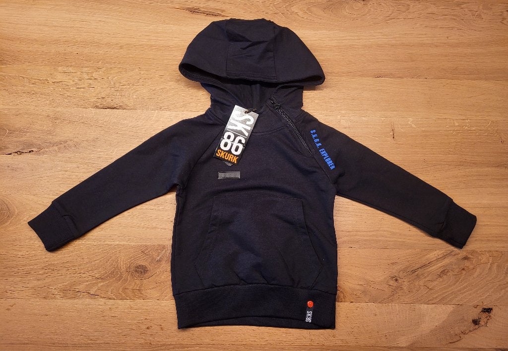 Nieuw! Skurk trui, hoodie, zwart, blauw, jongen, maat 92, Skurk, Trui of Vest, Nieuw, Ophalen of Verzenden