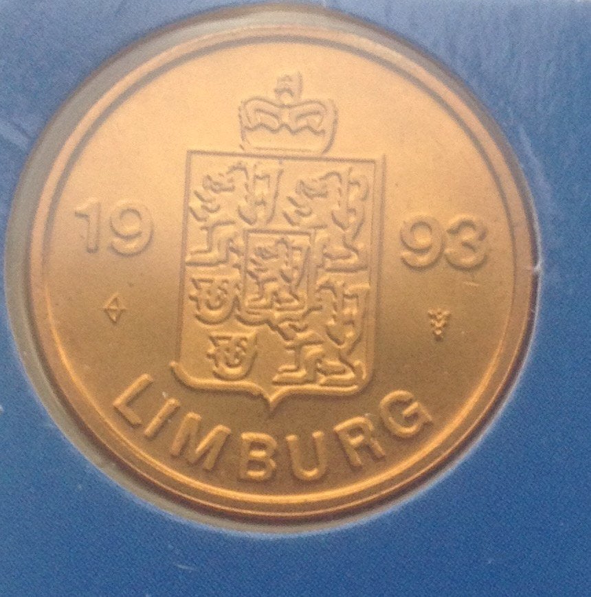 Provincie penning 1993 Limburg, Ophalen of Verzenden, Koningin Beatrix, Overige waardes, Losse munt