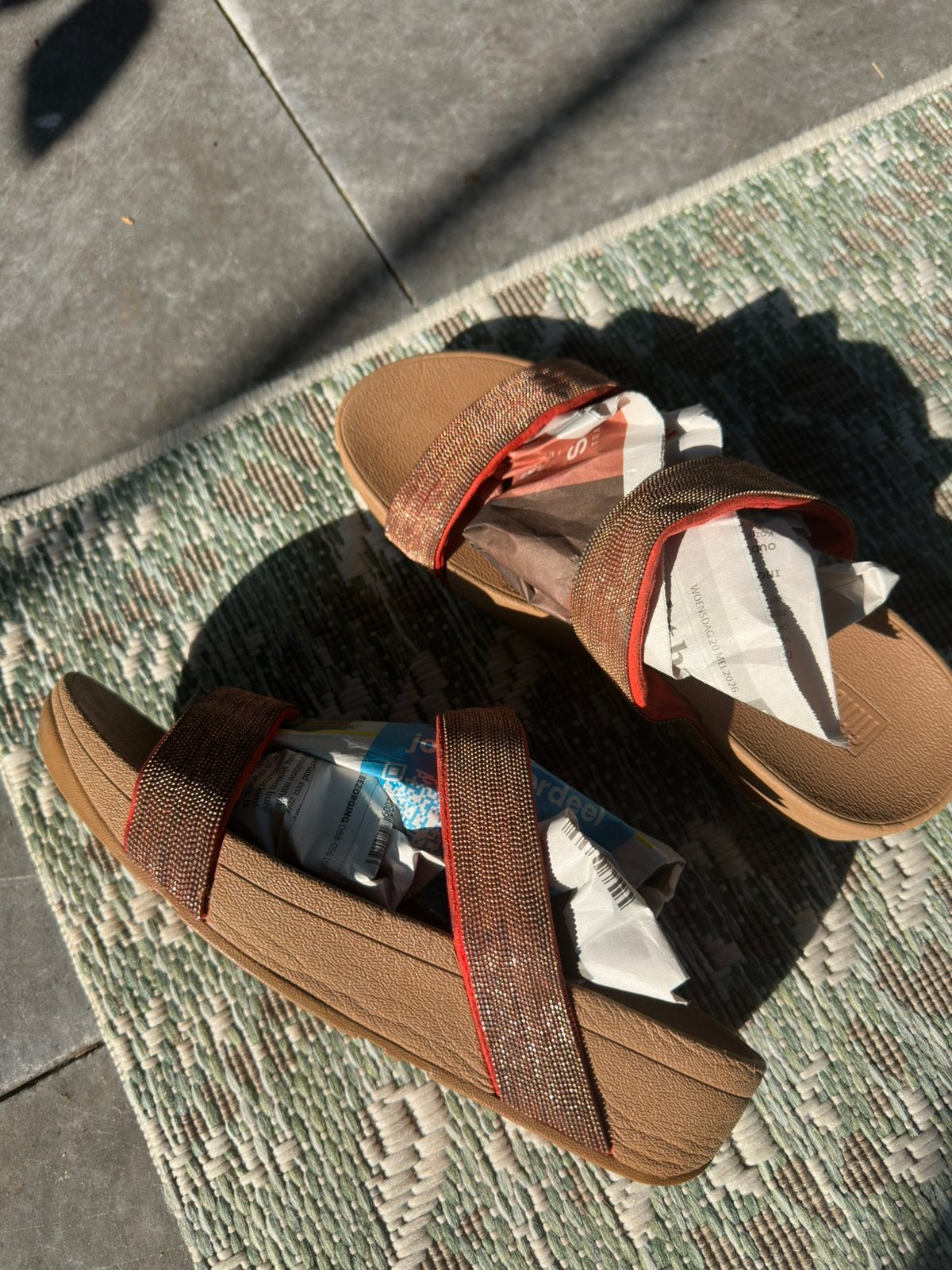 FitFlop maat 39, Oranje, Zo goed als nieuw, Sandalen of Muiltjes, Ophalen of Verzenden