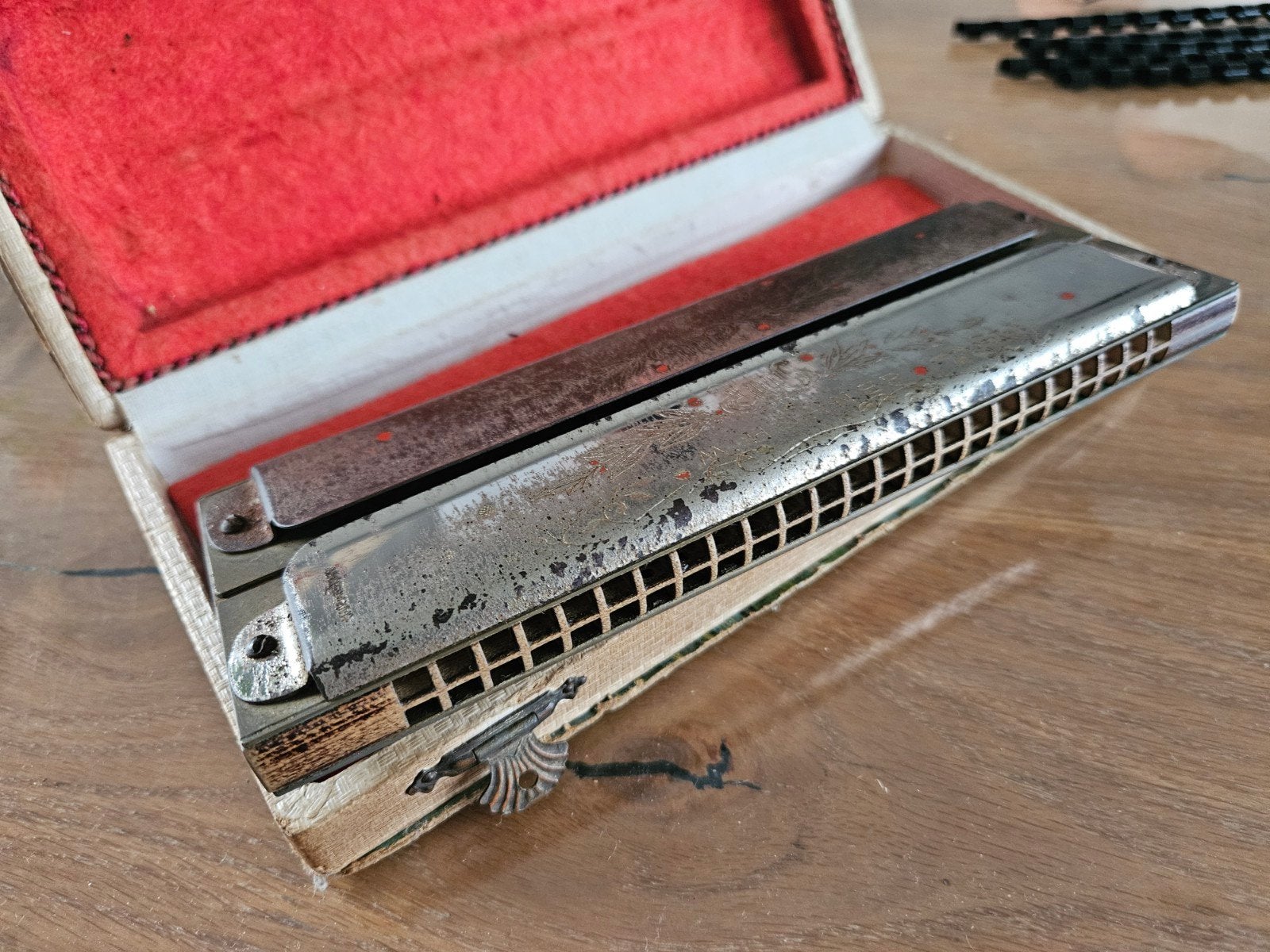 Oude dubbele mondharmonica van M. Hohrner, Muziek en Instrumenten, Ophalen