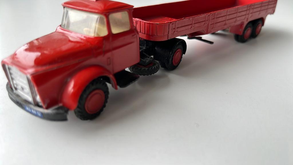 Lion Car Torpedo trekker/trailer combinatie, Ophalen of Verzenden, Zo goed als nieuw, Bus of Vrachtwagen, Lion Toys