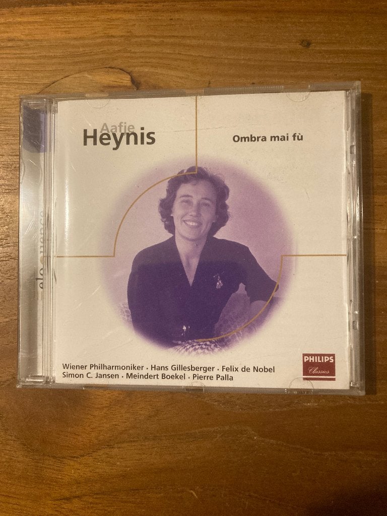 Aafje Heynis - Ombra mai fu (Wiener Philharmoniker / Opera), Cd's en Dvd's, Cd's | Klassiek, Verzenden, Opera of Operette, Inclusief doosje