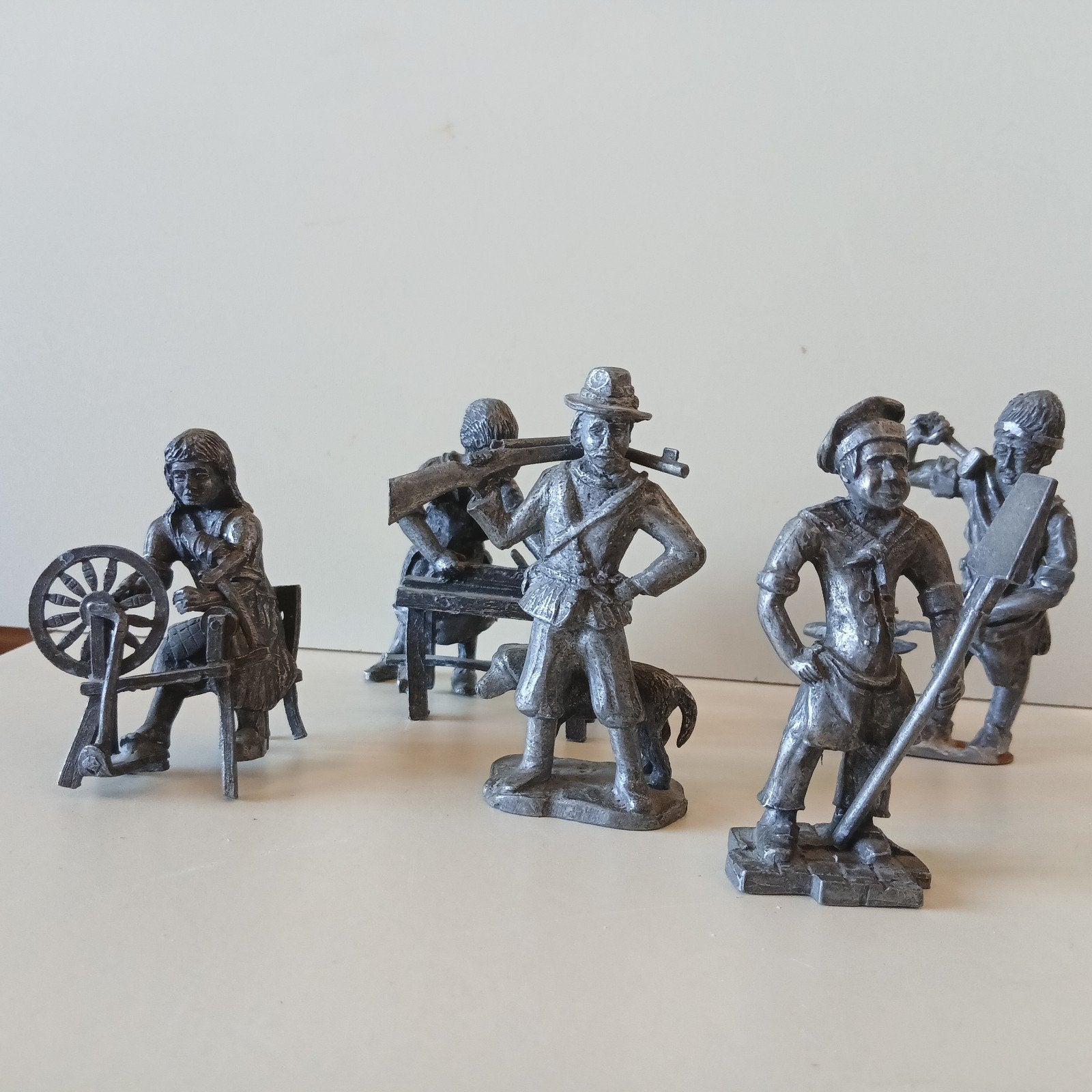 5x Royal Daalderop "Ambachten" beeldjes, Antiek en Kunst, Ophalen of Verzenden
