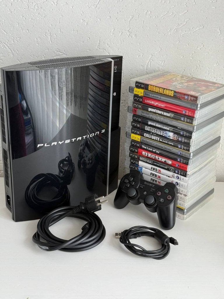 PlayStation 3 Phat + 19 Games en Controller, Spelcomputers en Games, Spelcomputers | Sony PlayStation 3, 40 GB, Phat, Ophalen of Verzenden