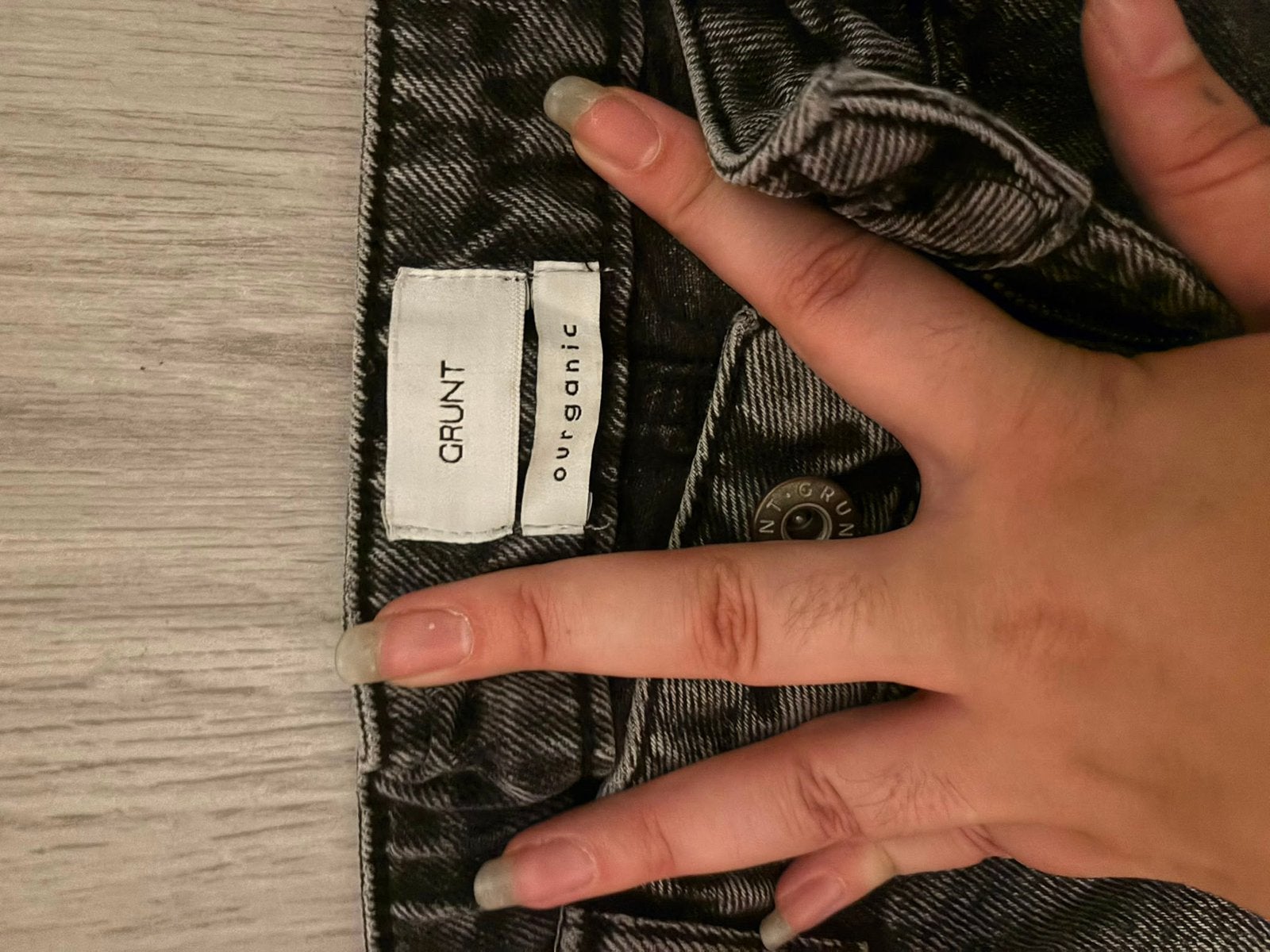 Grunt spijkerbroek, Zwart, Ophalen of Verzenden, Zo goed als nieuw, Maat 36 (S)