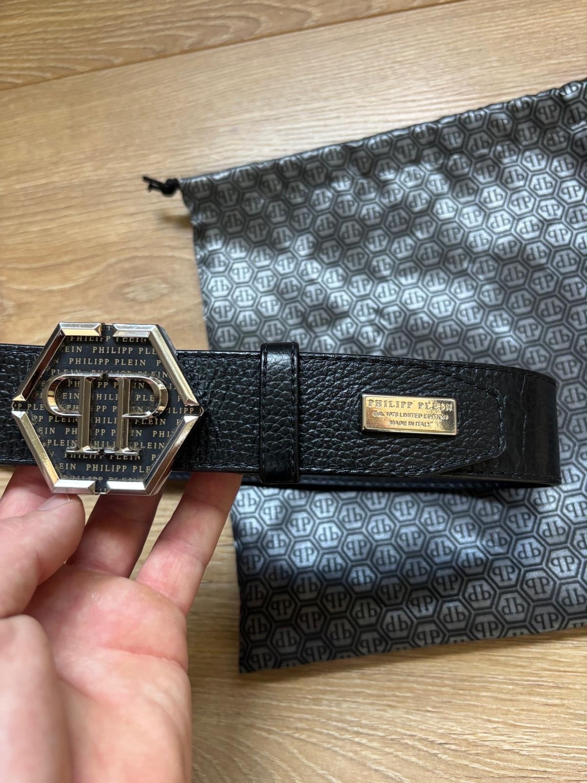 Philipp Plein riem zo goed als nieuw, Ophalen of Verzenden, Zo goed als nieuw, Zwart