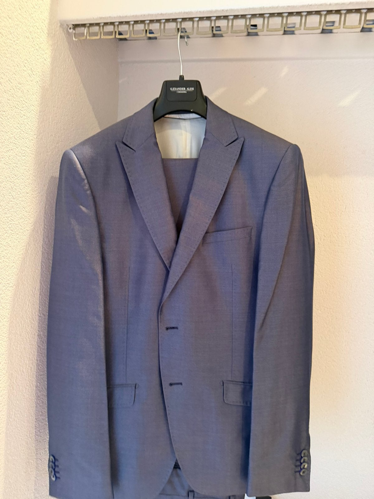 Trouwpak zo goed als nieuw, Kleding | Heren, Kostuums en Colberts, Ophalen, Zo goed als nieuw, Blauw