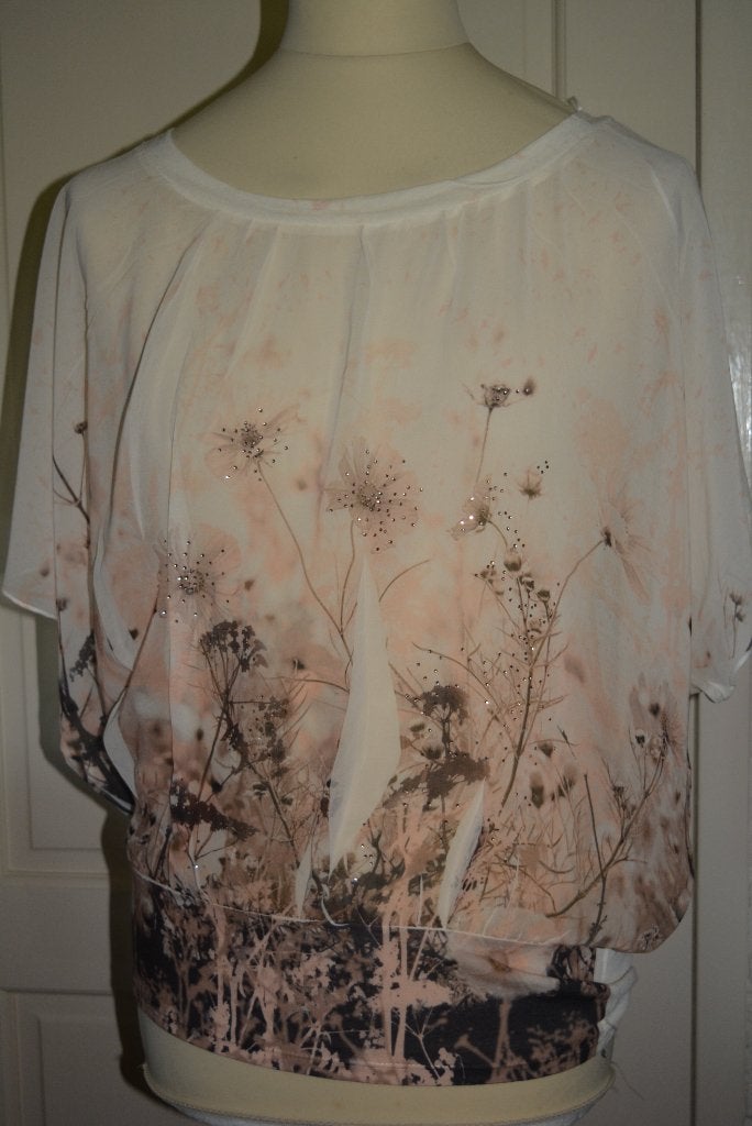 Jane Norman, mooi organza shirt/tuniek, mt 40, Kleding | Dames, Maat 38/40 (M), Overige kleuren, Jane Norman, Ophalen of Verzenden