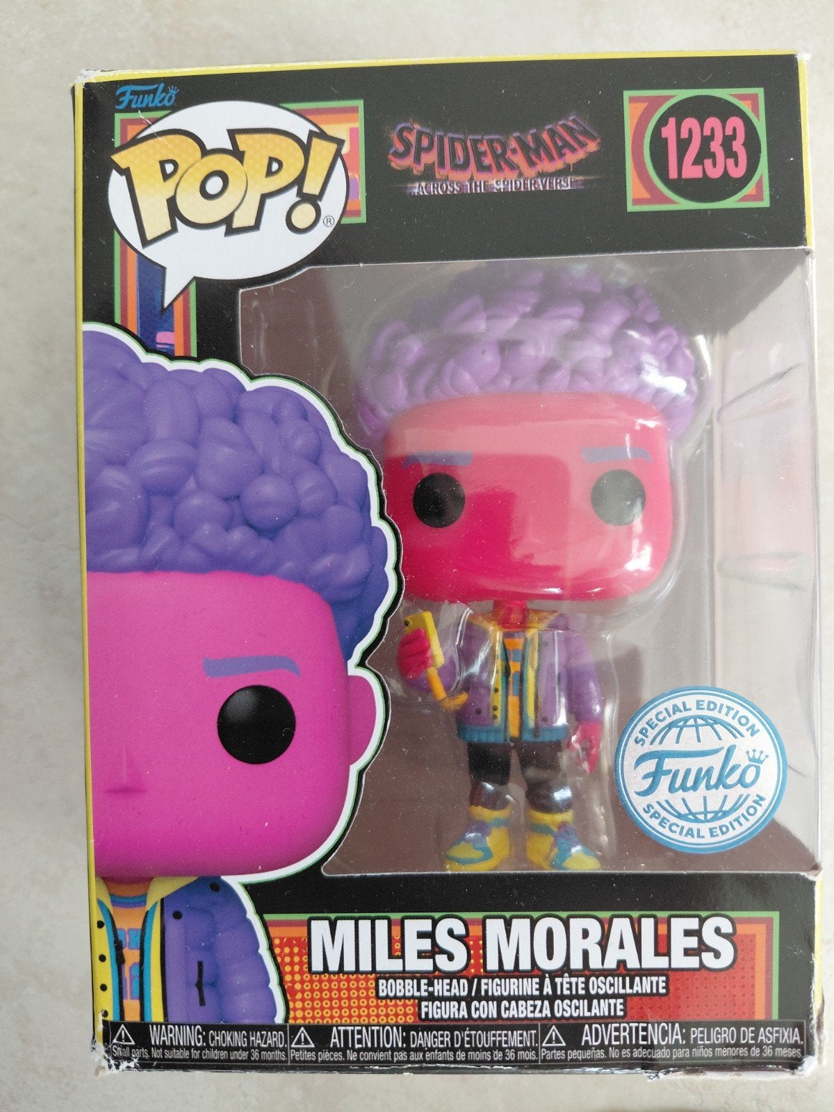 Funko Pop! Marvel Miles Morales Spider-Man 1233, Ophalen of Verzenden, Zo goed als nieuw