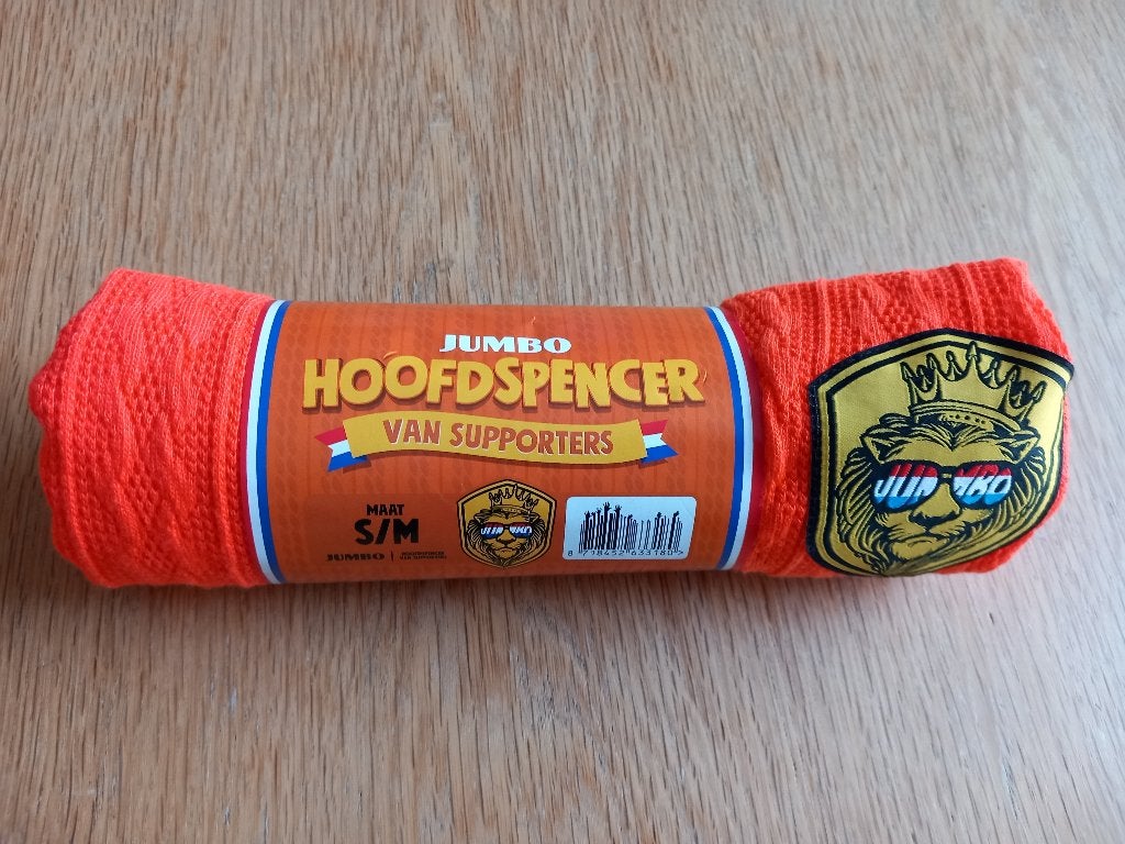 Jumbo hoofdspencer nieuw in verpakking maat s/m, Verzamelen, Supermarktacties, Jumbo, Ophalen