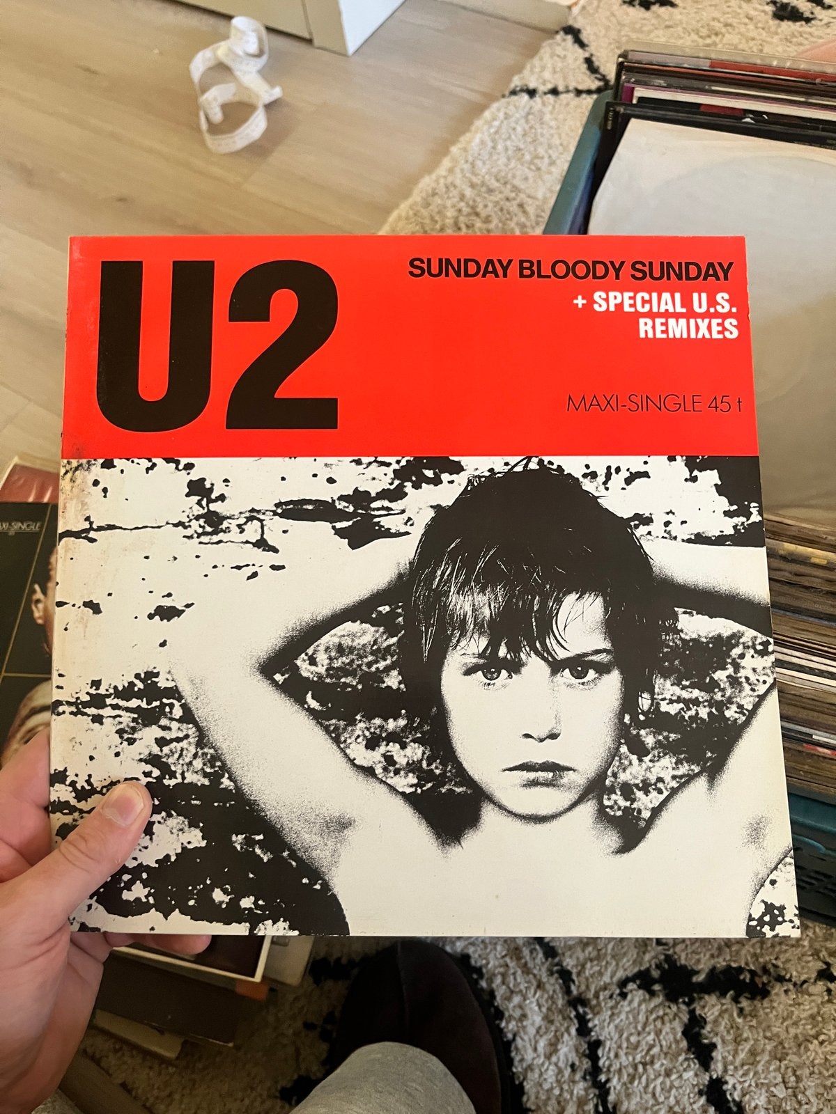U2 - Sunday Bloody Sunday + Special U.S. Remixes Maxi-Single, Ophalen, Gebruikt, EP, 12 inch