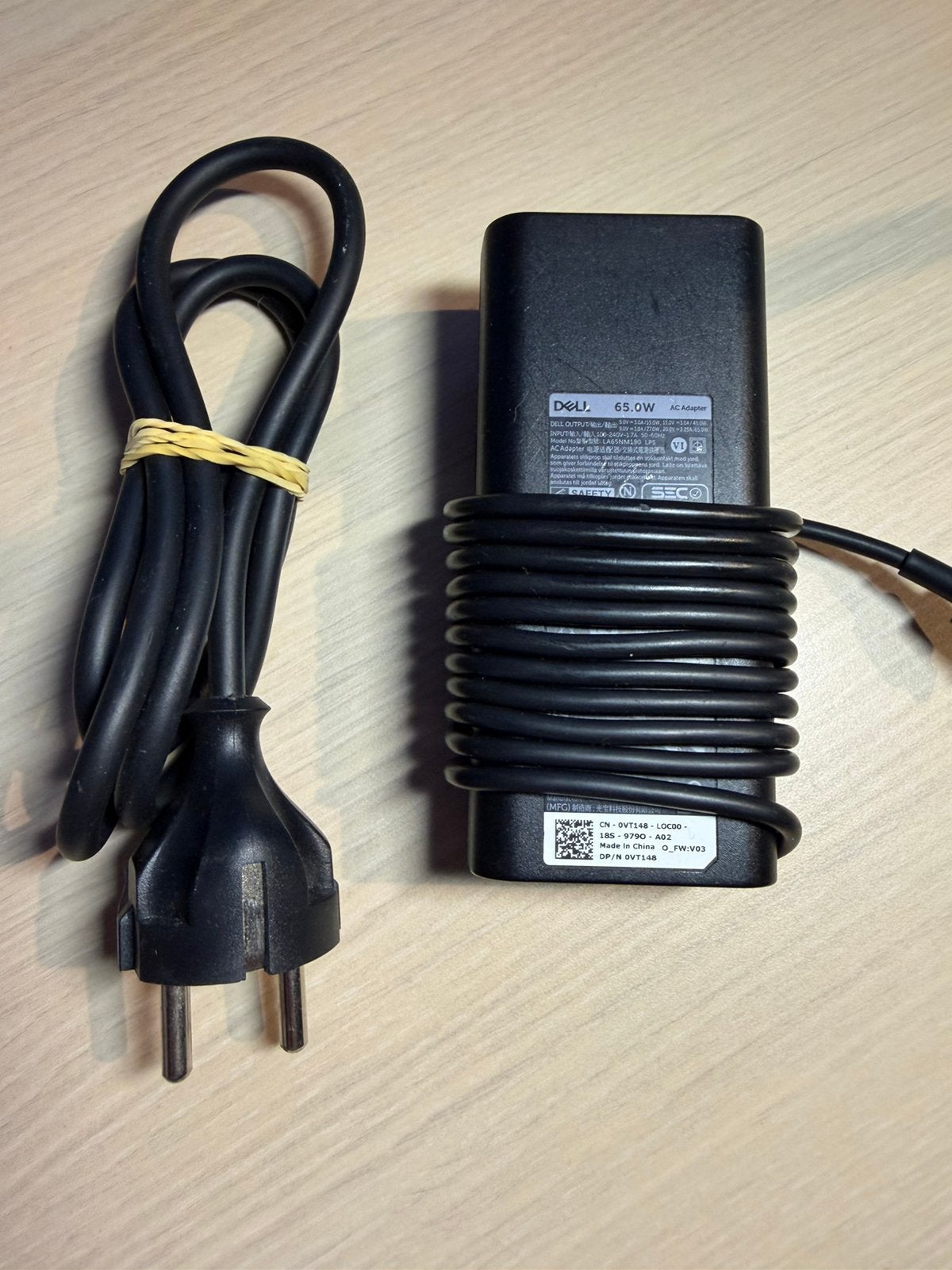 65W Dell USB-C Laptop Adapter, Computers en Software, Ophalen of Verzenden, Zo goed als nieuw, Dell