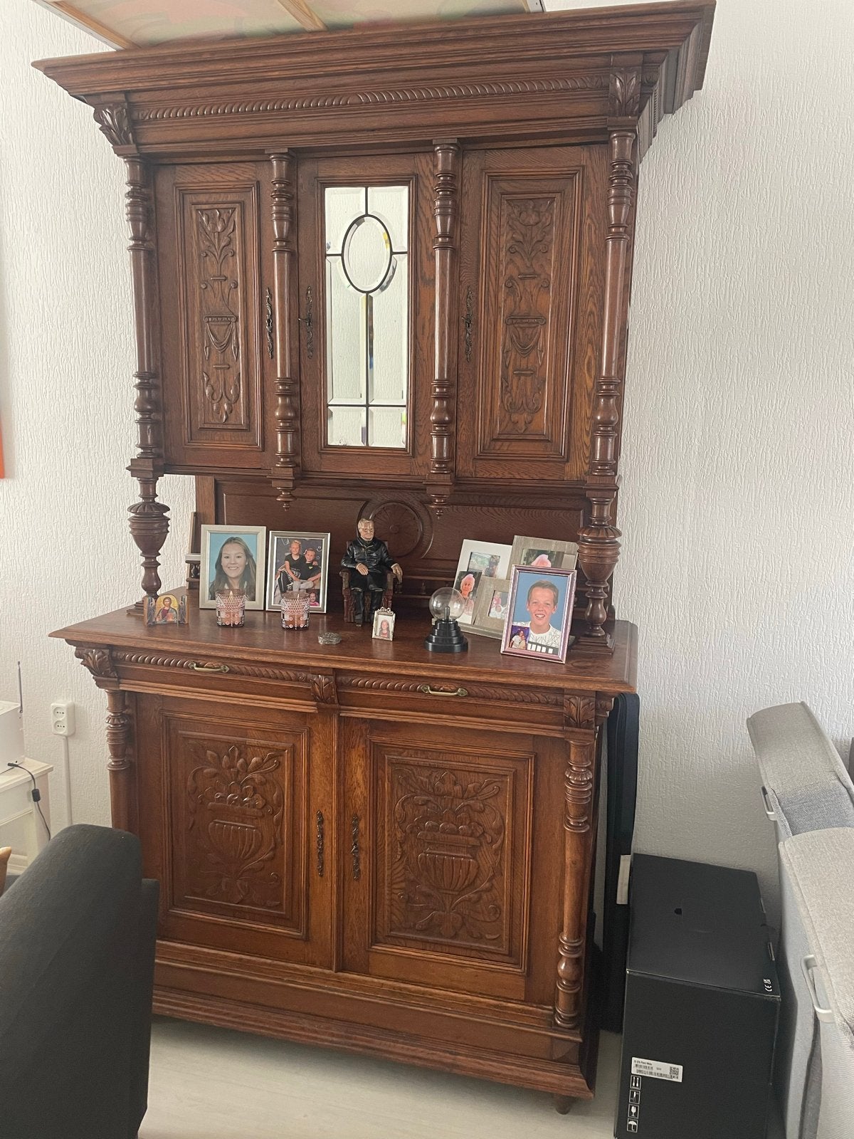 Antiek Eiken Mechelse kast - Rijkelijk Gesneden, Antiek en Kunst, Antiek | Meubels | Kasten, Ophalen