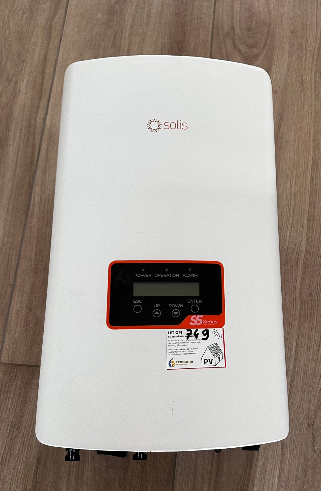 Solis omvormer model 0502 garantie tot 12-2032, Doe-het-zelf en Verbouw, Zonnepanelen en Toebehoren, Ophalen, Gebruikt, Overige typen