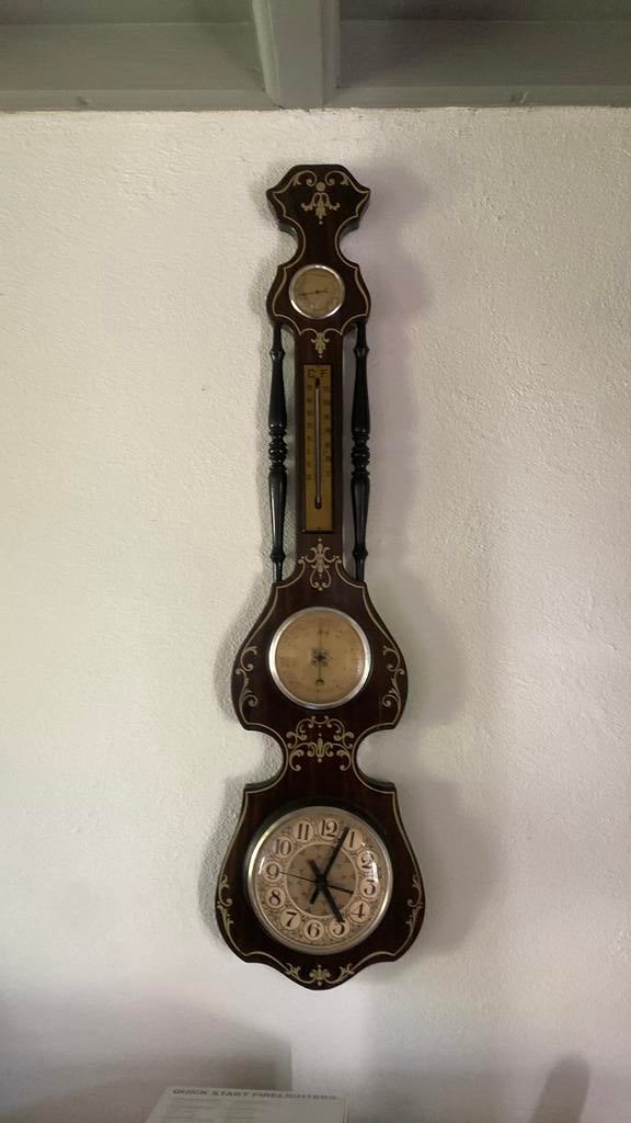 Barometer, klok, thermometer en hydrometer., Ophalen of Verzenden, Zo goed als nieuw