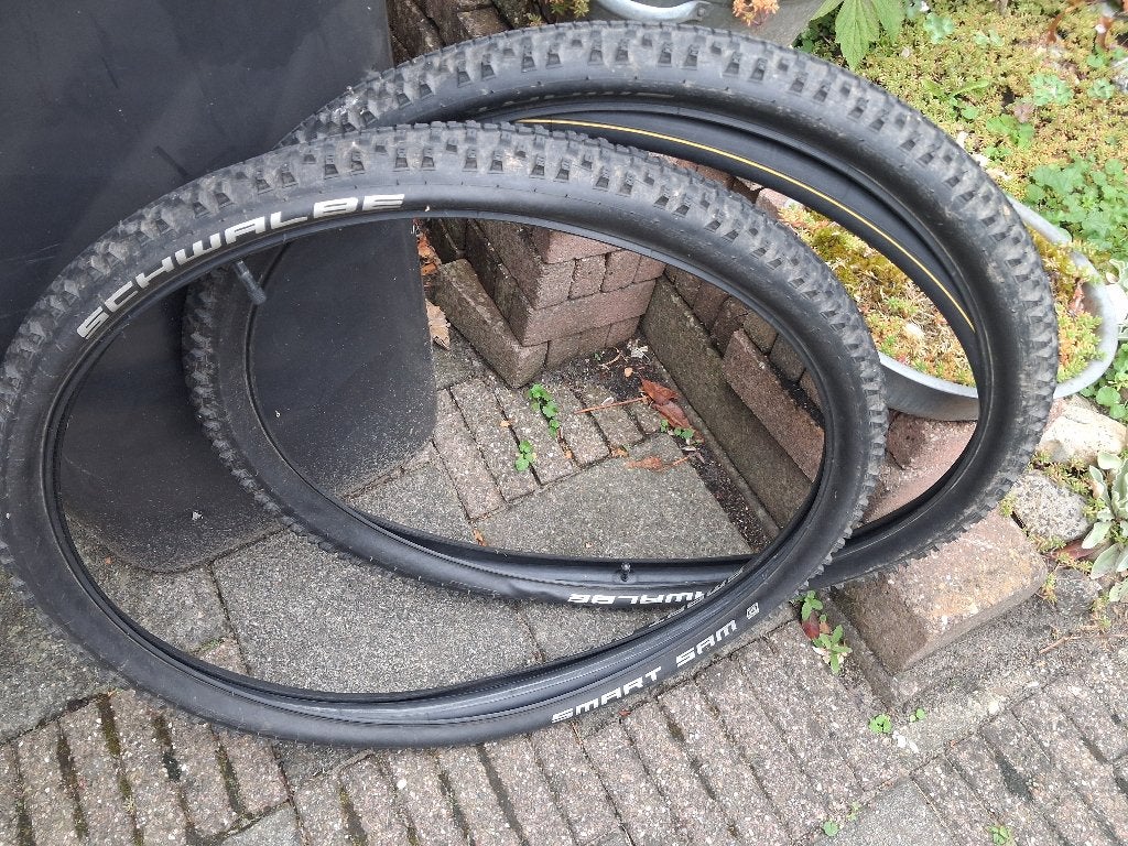 Schwalbe Smart Sam 29 inch mountainbike banden (2 stuks), Fietsen en Brommers, Fietsonderdelen, Ophalen, Gebruikt, Band, Schwalbe