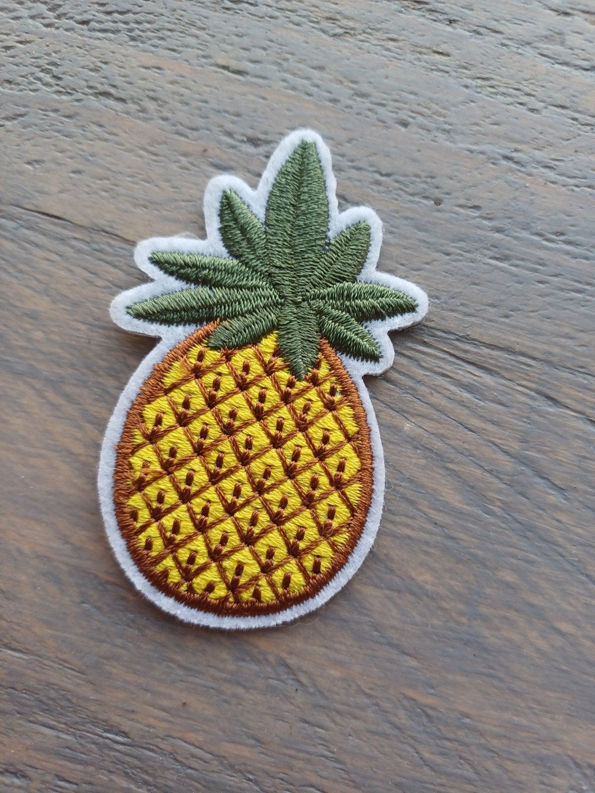 Ananas patch - Strijkapplicatie Ananas, Ophalen of Verzenden, Nieuw, Overige applicaties