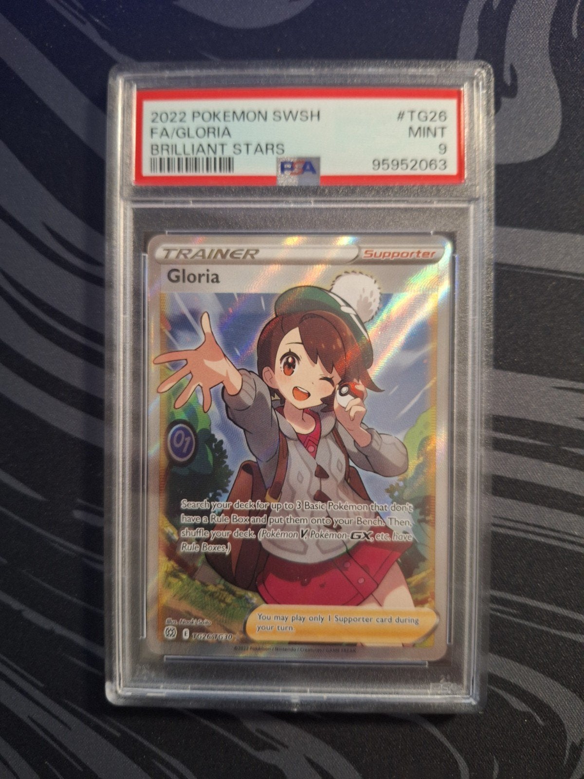 Pokémon Kaart Gloria TG26 PSA 9 Mint Brilliant Stars, Ophalen of Verzenden