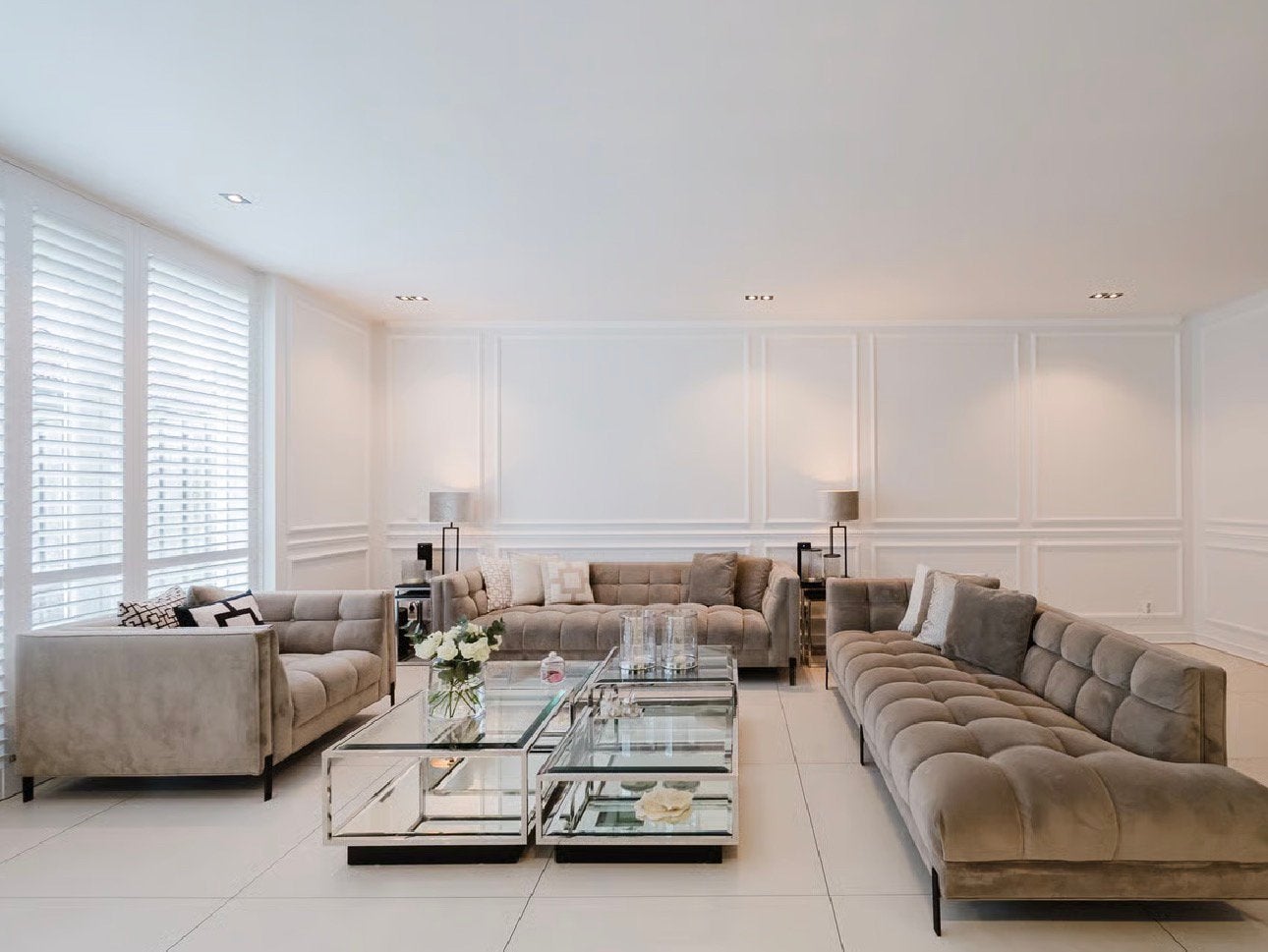 Luxe Eichholtz Sienna bankstellen + fauteuil, Ophalen of Verzenden, Zo goed als nieuw