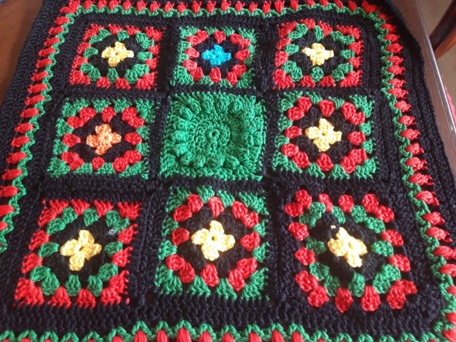 4 Granny square lapjes, Ophalen, Nieuw, Haken