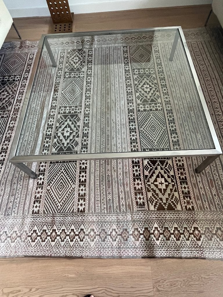 salontafel, Ophalen, Vierkant, Zo goed als nieuw, Glas